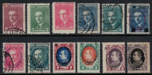 Albania #187-9,91-2,200,3-7,9*/u  CV $14.30