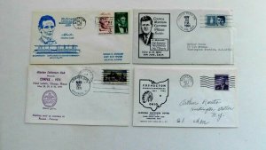 4 Different Stamp Show Covers, all with Nice Cachets, 1951//1971