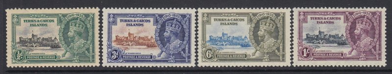 Turks & Caicos Islands, Scott 71-74 (SG 187-189), MLH