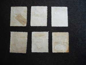 Stamps - Rhodesia -Scott# 119-124 - Used Part Set of 6 Stamps