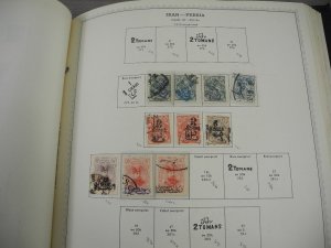 PERSIA, Fantastic Stamp Collection mounted/partially glued in a Minkus