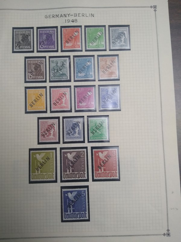 collection on pages Germany Berlin 9N1-41 mint or used NU: CV $899