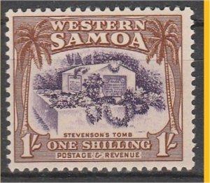 Western Samoa, 1935, MH 1sh  Stevenson’s Scott 172