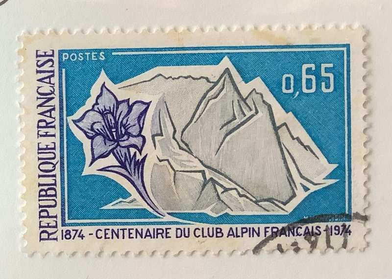 France 1974 Scott 1398 used - 100th Anniversary of the French Alpine Club