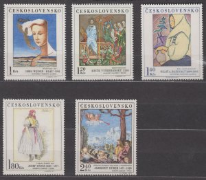Czechoslovakia Scott 1779-1783 1971 MNH