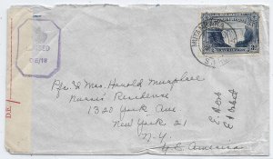 Southern Rhodesia to New York, NY 194x Rhodesian Censor (C5025)