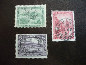 Stamps - Tasmania - Scott# 94,95,97 - Used Part Set of 3 Stamps