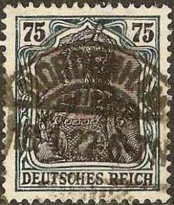 Germany - #90 -used- 1919 - Germania - 75pf - SCV-2.25