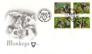 Venda - 1994 Monkeys FDC SG 268-271