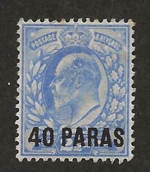 GREAT BRITAIN OFFICES - TURKISH EMPIRE SC# 8  FVF/MNG 1902