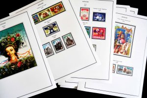 COLOR PRINTED UKRAINE 1992-2010 STAMP ALBUM PAGES (143 illustrated pages)