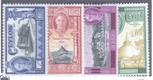 Ceylon, Scott #296-99, MNH