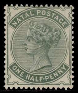 SOUTH AFRICA - Natal QV SG97a, ½d dull green, M MINT.