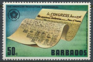 Barbados  SC# 442  MNH  American Bicentennial see details & scans