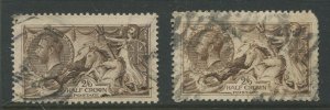 Great Britain #173, 179, 180, 222, 223 Wholesale lot of 66 Seahorses