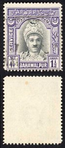 Bahawalpur SGO18 1945 1 1/2a (Top value) Fine used Cat 8.50 pounds