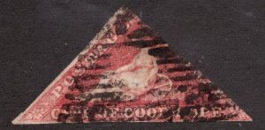 1857 Cape of Good Hope - Sc# 3 - 1p - Good Used (2 margins showing) - cv$325