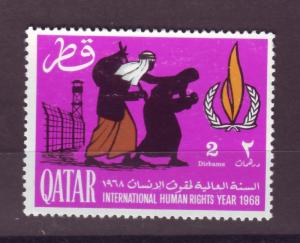 J14981 JLstamps 1968 qatar hv of set mh #133 human rights