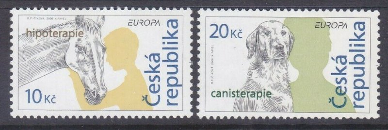 Czechoslovakia 3308-09 MNH 2006 EUROPA Set Horse & Dog Set Very Fine