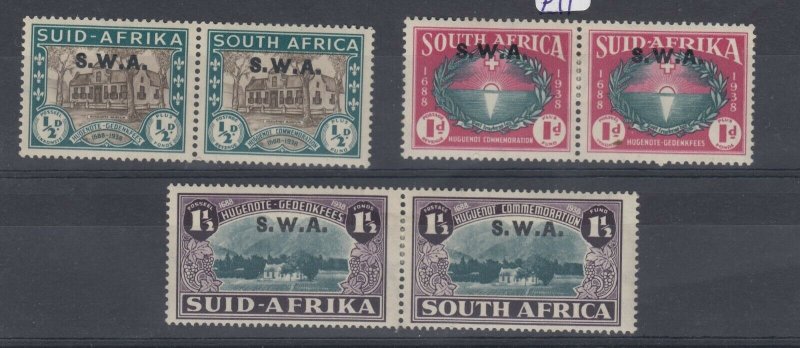 South West Africa 1939 Huguenots Landing SG111/113 MLH J8405