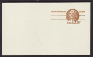 US UX69 John Witherspoon Postal Card Unused