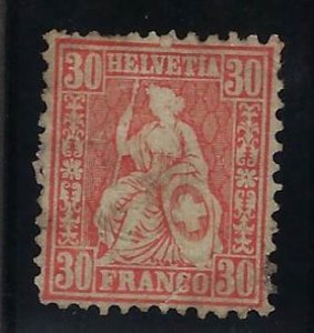 Switzerland SC#46 Used F-VF SCV$47.50...Brilliant!