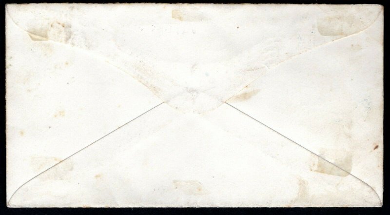 USA Civil War UNION PATRIOTIC Pictorial FLAG/GLOBE Cover Portland 1861 S68a