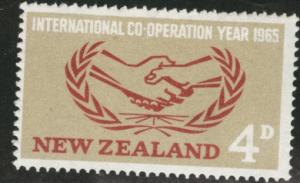 New Zealand Scott 373 MNH** 1965 Co-operation stamp