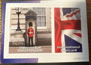 GB  Universal International Postcard Stamp Queen's Guard Mint NH