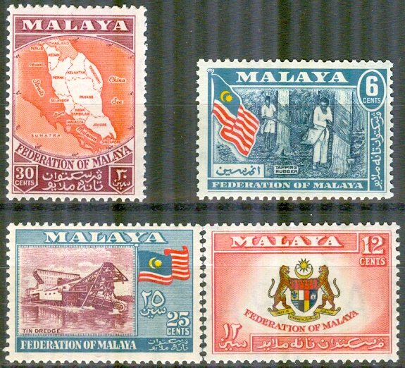 Malaya, Federation 1957 #80-3 MNH