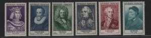 France  #B294-B299  MNH 1955  portraits