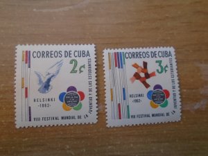 Cuba  #  745-46  MNH