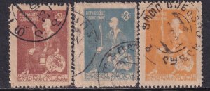 Georgia Russia 1920 Sc 13-15 Stamp Used