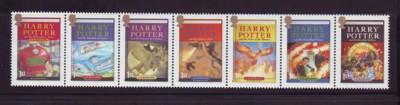 Great Britain Sc 2485a 2007 Harry Potter stamp strip mint NH