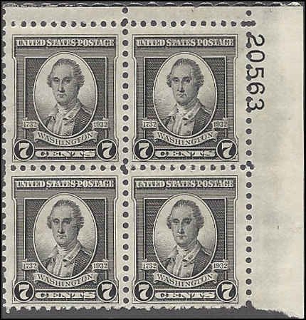 712 Mint,OG,NH... Plate Block of 4... SCV $12.00