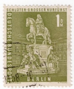 Berlin 9N135 used 1M nicely centered stamp, perf 14, wmk 304