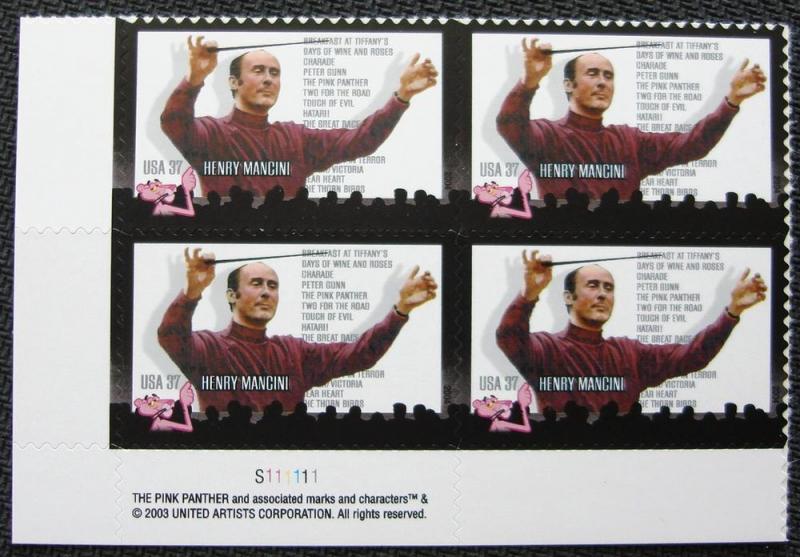 US #3839 MNH Plate Block of 4 SCV $3.00