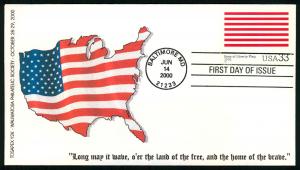 #3403 Stars and Stripes - Wauwatosa Philatelic Society Ca...