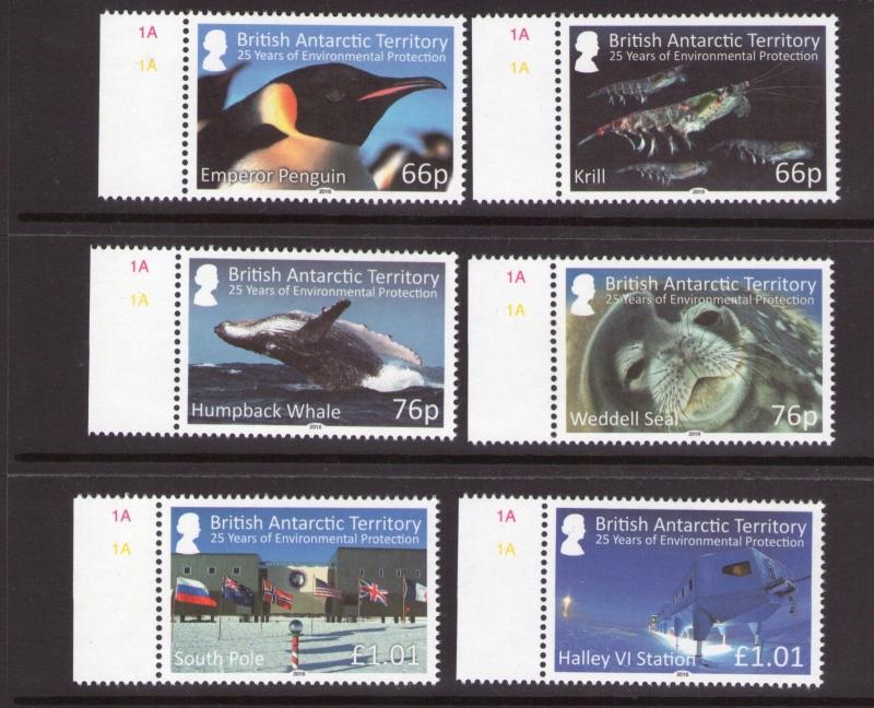 British Antarctic Territory ENVIRONMENTAL PROTECTION set  MNH