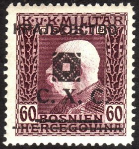 1919, Bosnia 60h, MH, Sc 1L35