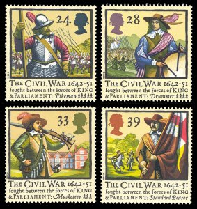 Great Britain 1992 Scott #1454-1457 Mint Never Hinged