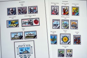 COLOR PRINTED SLOVAKIA 1939-2010 + 2011-2020 STAMP ALBUM PAGES (136 ill. pages)