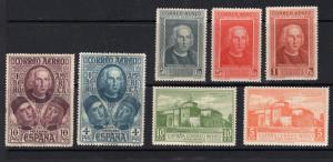 Spain Scott C43-49 MH.