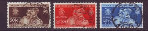 J24778 JLstamps 1930 italy set used #239-41 prince/princess