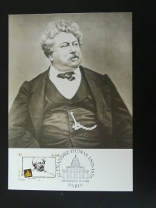 writer Alexandre Dumas literature maximum card France 2002 (ref 101707)