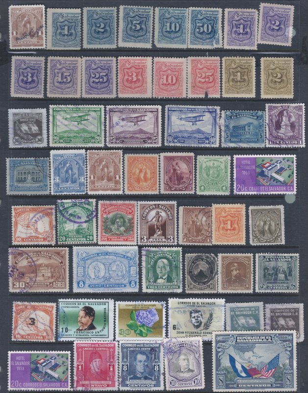 SALVADOR 53 USED STAMPS A A VERY LOW PRICE!