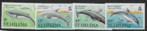 ST.HELENA SG509/12 1987 MARINE MAMMALS SET MNH