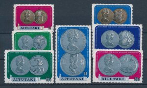 [116490] Aitutaki 1973 Coins of Cook Islands Silver Wedding  MNH