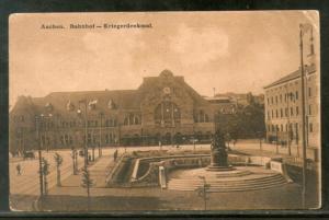 Nederlands 1908 Aachen Station War Memorial Architecture Used View Post Card ...