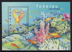 TOKELAU ISLANDS SGMS324 2001 SEA HORSES MNH